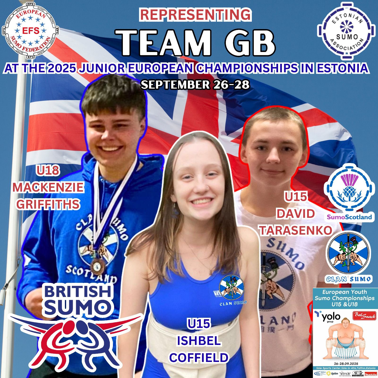 Team GB Juniors Head to Tallinn for 2025 Junior European SumoChampionships